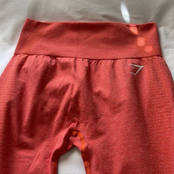 Gymshark Orange Marl Vital Seamless 2.0 Leggings - Picture 3 of 5